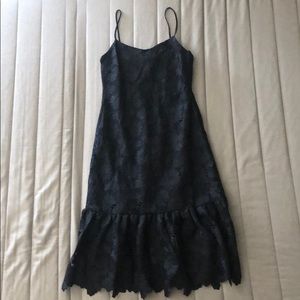 Banana republic black lace dress